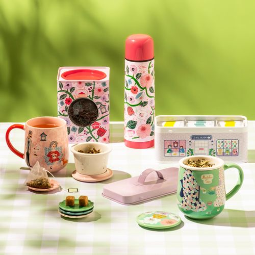 Contenedor Metálico Rectangular para Bolsas de Té 20,6x9,1x10,8 cm