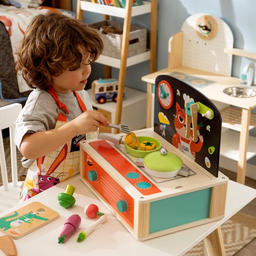 Cocina de Madera Portable