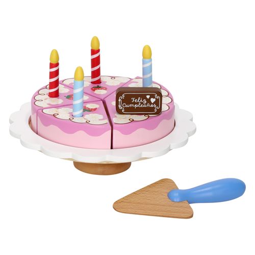 Pastel de Cumpleaños de Madera