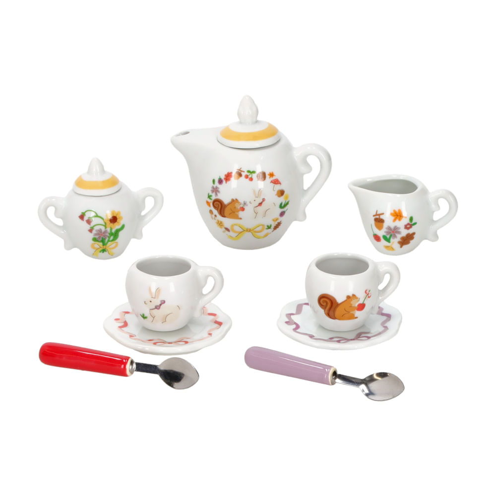 Tea Set Tacitas De Porcelana De Juguete Porcelana Juego Tazas NiÃ