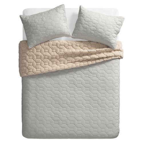 Quilt Microfibra Cordero con Diseño