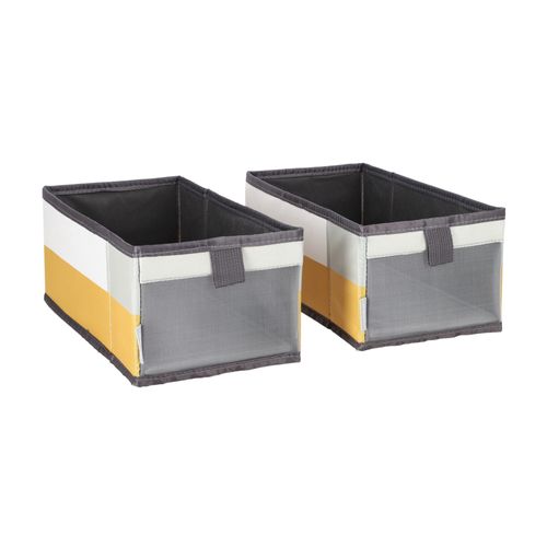 Set 2 Cajas Organizadoras Poliéster 28x28x19 cm