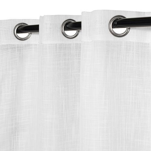 Set 2 Cortinas Visillo Liso con Ojetillos