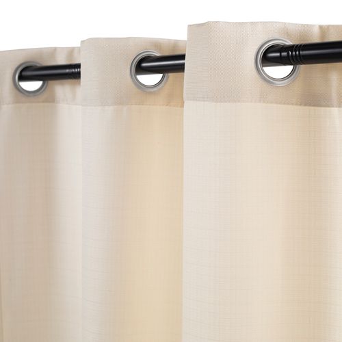 Set 2 Cortinas Texturadas con ojetillos