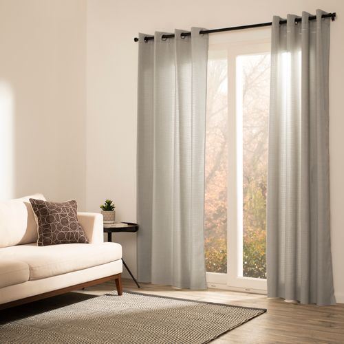 Set 2 Cortinas Texturadas con ojetillos