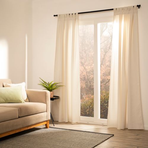 Set 2 Cortinas Texturadas con presillas 140x240 cm