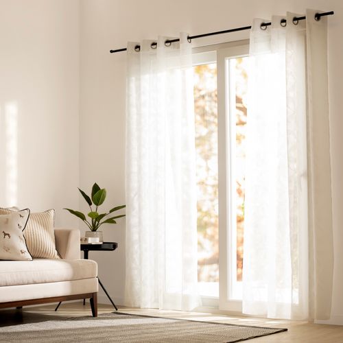 Set 2 Cortinas Velo con Ojetillos 140 x 240 cm