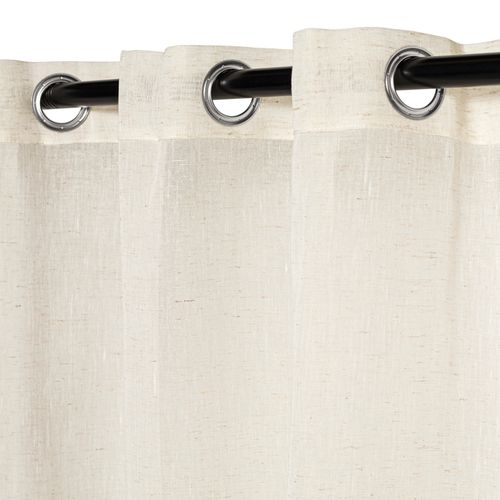 Set 2 Cortinas Velo Linoso con Ojetillos 140 x 240 cm