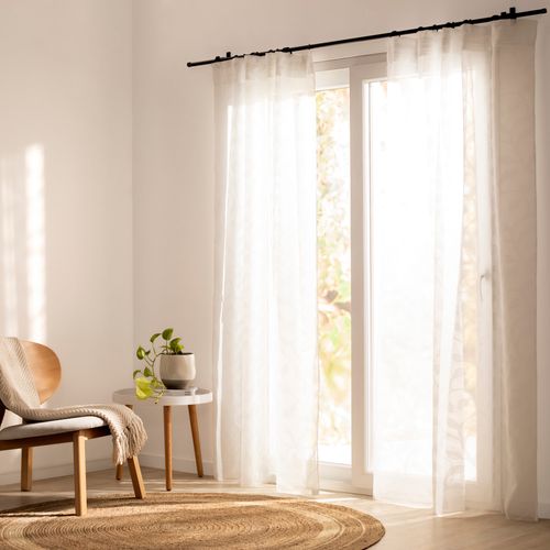 Set 2 Cortinas Velo con Precillas 140 x 240 cm