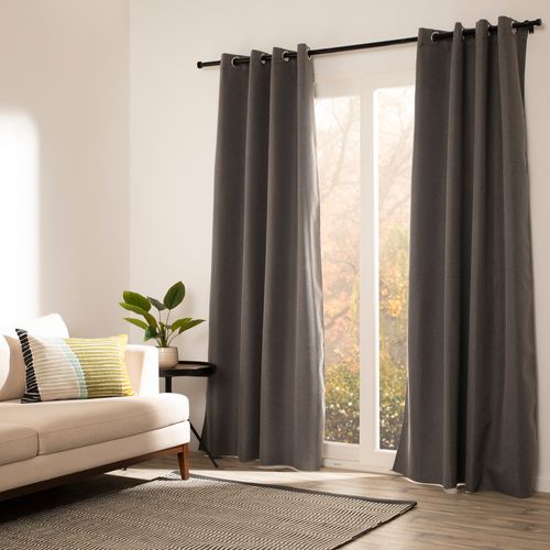 Set 2 Cortinas Blackout con Ojetillos 140 x 240 cm