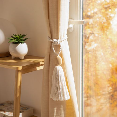 Set 2 Amarra Cortinas con Decoración 6 x 44 cm