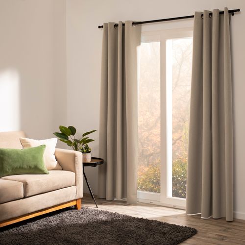 Set 2 Cortinas Blackout con Ojetillos 140 x 240 cm