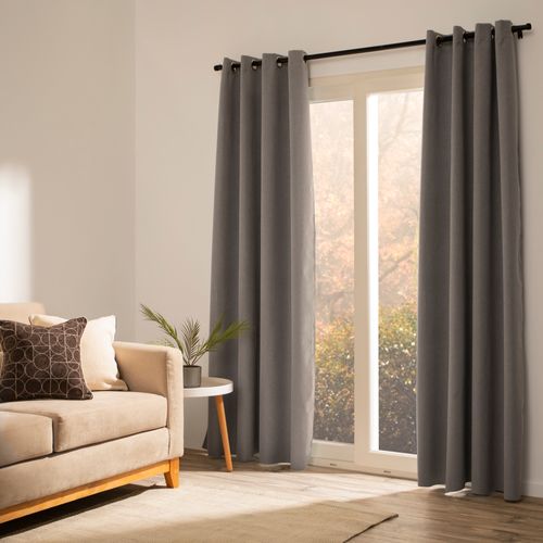 Set 2 Cortinas Blackout con Ojetillos 140 x 240 cm