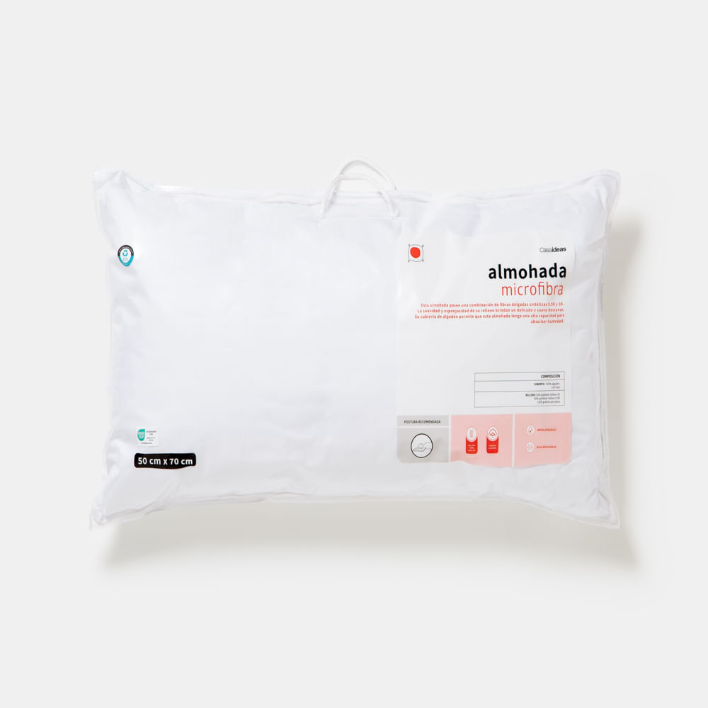 CASA-DORMITORIO Almohada Microfibra Casaideas Peru