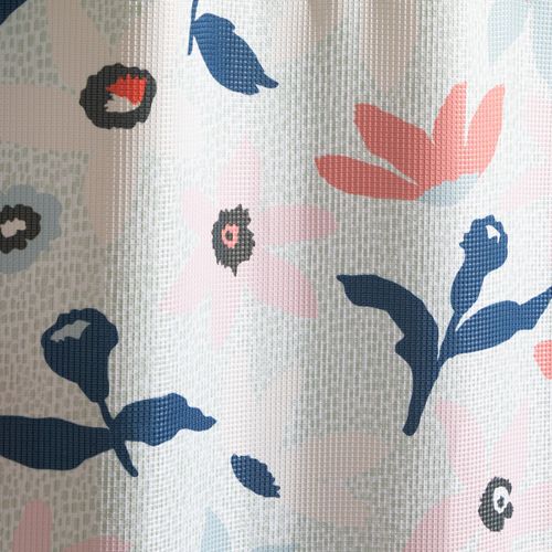 Cortina de Baño Poliéster Wafle Estampado 180 x 180 cm