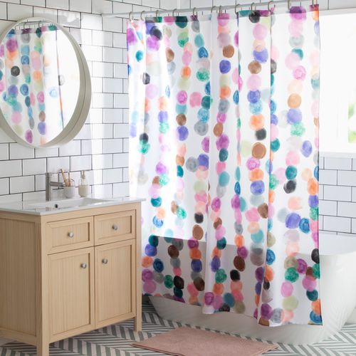 Cortina de Baño Poliéster Estampado 180 x 180 cm