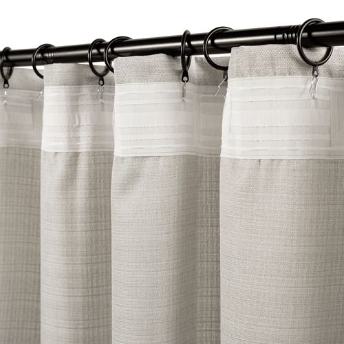 Set 2 Cortinas Texturadas con presillas