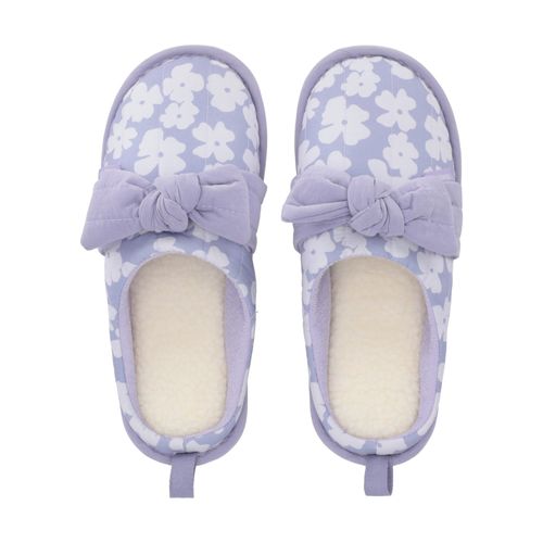 Pantufla con Lazo Estampado