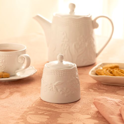 Azucarero de Porcelana Diseño Romántico 240 ml