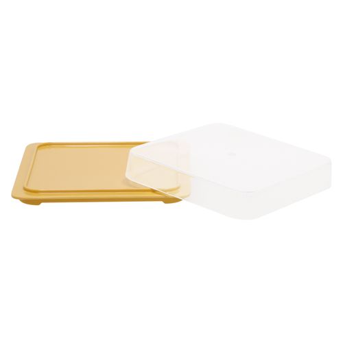 Contenedor para Queso Melamina con Tapa 16x3,5 cm