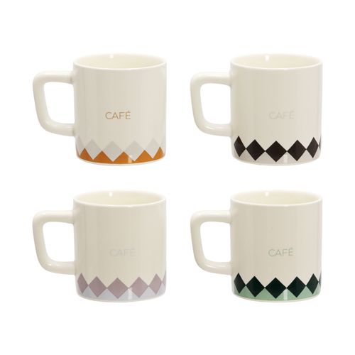 Set 4 Mini Tazas para Café 140 ml