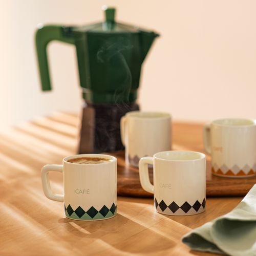 Set 4 Mini Tazas para Café 140 ml
