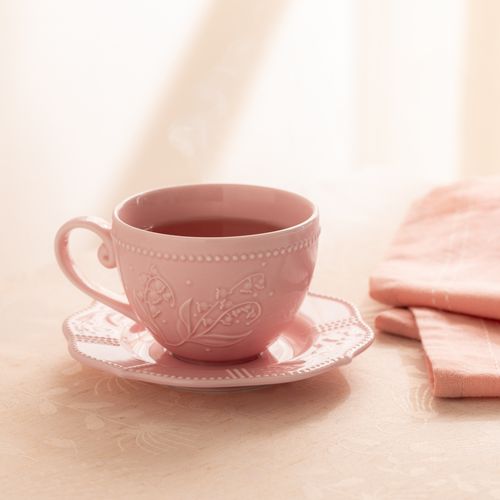 Taza de Té de Porcelana Diseño Romántico