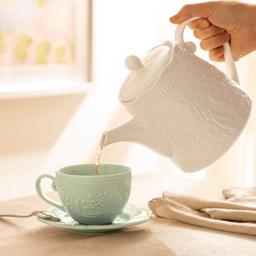 Taza de Té de Porcelana Diseño Romántico