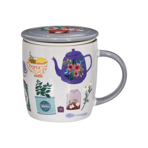 Mug Diseño de Cerámica con infusor 390 ml