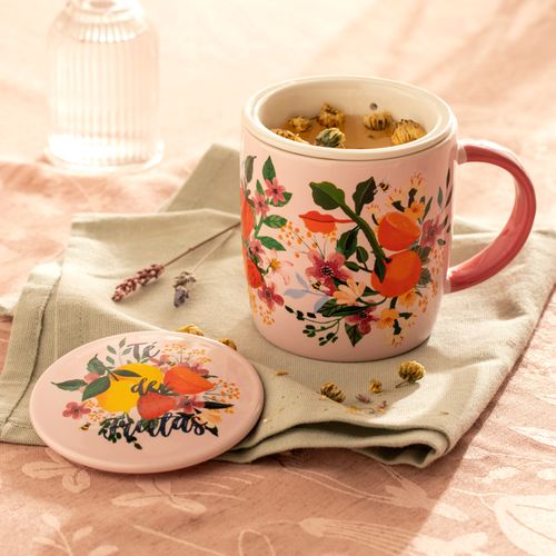 Mug Diseño de Cerámica con infusor 390 ml