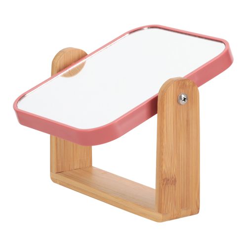 Espejo de Mesa con Base de Bambú 18x4,5x21 cm
