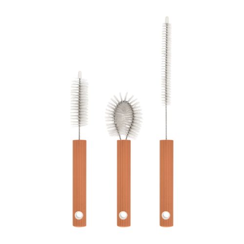 Set 3 Mini Escobillas Acero para lavar