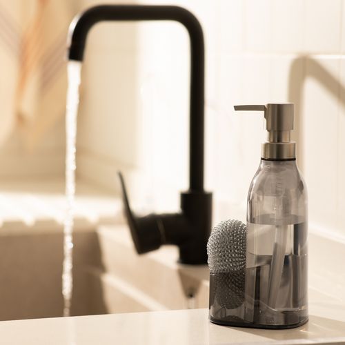 Dispensador Lavaloza Acrílico con Esponja 600 ml