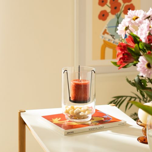 Fanal de Vidrio con sujetador 13 x 19 cm