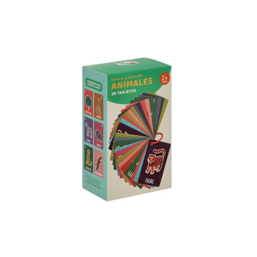 Set 28 Tarjetas con Animales para Niños 8,4x4x17 cm
