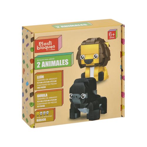 Set Minibloques Armables Para Hacer 2 Animales