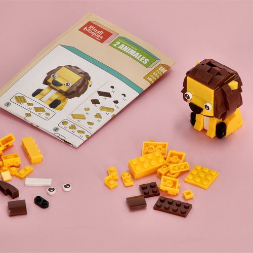 Set Minibloques Armables Para Hacer 2 Animales