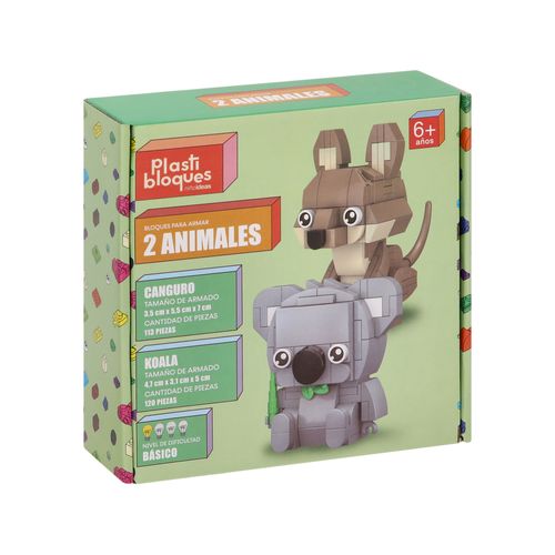 Set Minibloques Armables Para Hacer 2 Animales