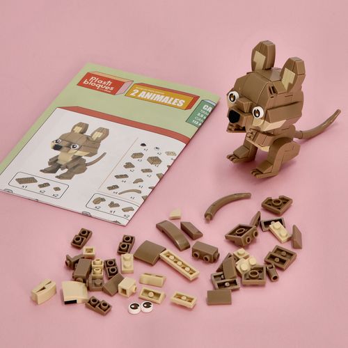 Set Minibloques Armables Para Hacer 2 Animales