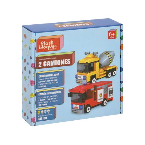 Set Minibloques Armables Para Hacer 2 Vehículos