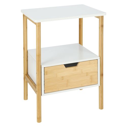 Mesa Bambú y MDF Auxiliar 40x30x60 cm