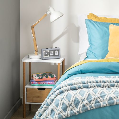 Mesa Bambú y MDF Auxiliar 40x30x60 cm
