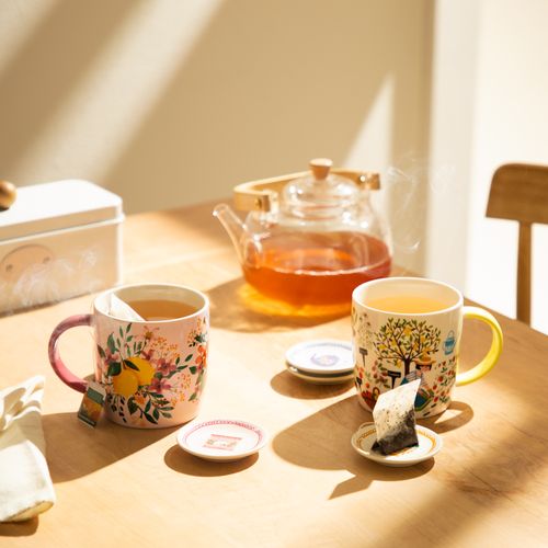 Set 4 Platitos para Bolsas de Té Ø 7x1,5 cm