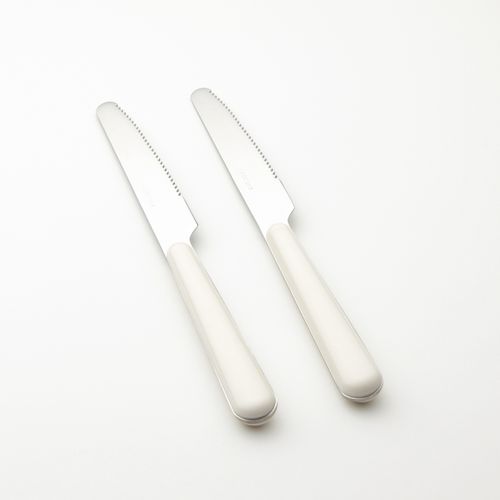 Set 2 Cuchillos Blanco Hueso