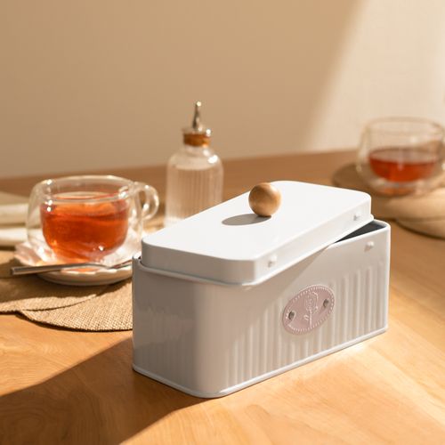 Contenedor Enlozado para Bolsas de Té 20,6x9,1x10,8 cm