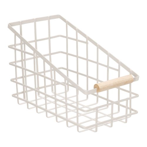 Organizador Canasto Metálico Rejilla 16x30x20 cm