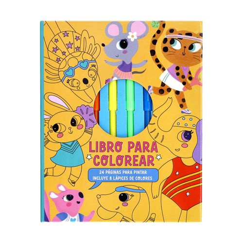 Libro para Pintar con 6 Lápices