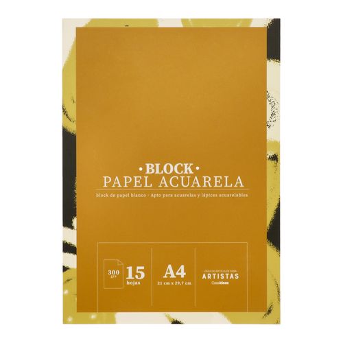 Block Papel de Hojas para Pintar 21x1x29,7 cm