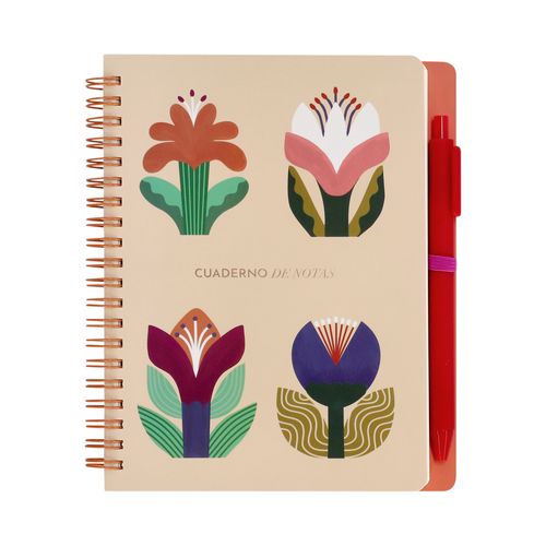 Libreta con Lapicero 100 Hojas con Líneas 13 x 18 cm