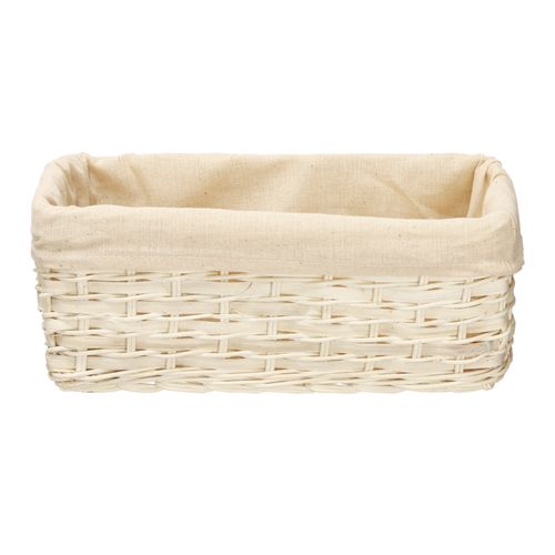 Canasto Rattan con Forro M 26x15,5x10 cm